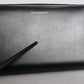 Black Blue Exotic Leather Embossed Continental Wallet
