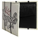 White Leather DG Crown Royals Bifold Card Holder Wallet