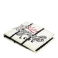 White Leather DG Crown Royals Bifold Card Holder Wallet