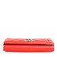 Red Leather Quilted Devotion Crossbody Phone Cover Bag