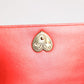 Red Leather Quilted Devotion Crossbody Phone Cover Bag