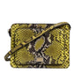 Green Exotic Leather DG Plaque Crossbody Clutch Bag