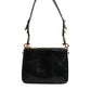 Black Exotic Leather Shoulder Sling Clutch Bag
