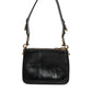 Black Exotic Leather Shoulder Sling Clutch Bag