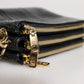 Black Exotic Leather Shoulder Sling Clutch Bag