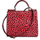 Pink Exotic Leather Top Handle Tote Crossbody Bag