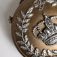 Gold Brass Metal DG Crown Clutch Crossbody Bag