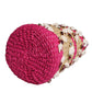Multicolor Bucket Raffia Seashells Crystals Handbag Bag