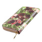 Multicolor Fig Fruit Dauphine Leather Zip Around Continental Wallet