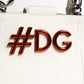 White Leather #DG BEATRICE Top Handle Tote Bag