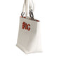 White Leather #DG BEATRICE Top Handle Tote Bag
