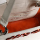 White Leather #DG BEATRICE Top Handle Tote Bag