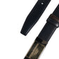 Blue Brown Leather Buckle Reversible Belt