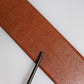 Brown Leather Gold Metal Buckle Classic Belt