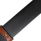 Brown Leather Gold Crystal Buckle Belt