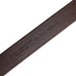Brown Leather Silver Metal Buckle Belt