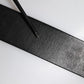 Black Leather Metal Buckle Classic Belt