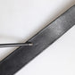 Black Leather Metal Buckle Classic Belt