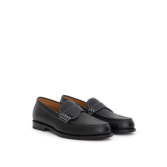 Black Leather Loafer