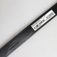 Black Exotic Leather Metal Logo Buckle Belt
