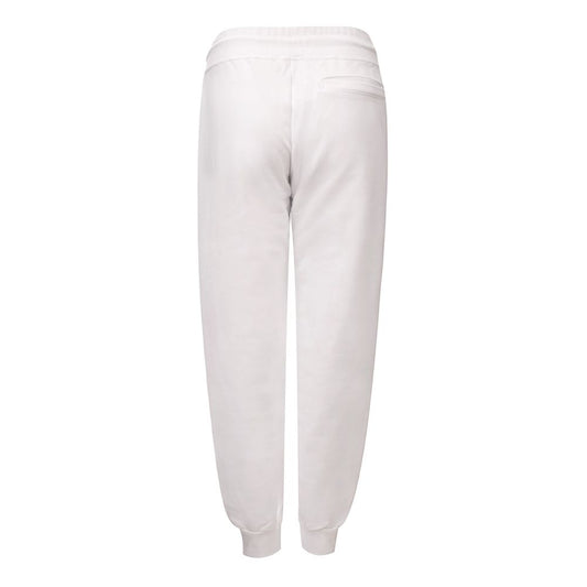 White Cotton Joggers Workout Pant