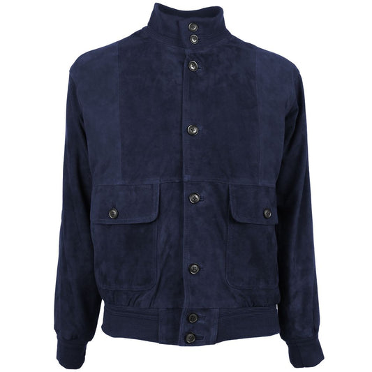 Blue Calfskin Jacket