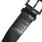 Black Blue Polyester Printed Metal Buckle Belt