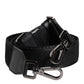 Black Solid Polyester Bag Handle Shoulder Strap