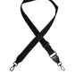 Black Solid Polyester Bag Handle Shoulder Strap