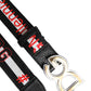 Black White Printed Metal Logo Buckle Belt