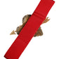 Red Stretch Wide Waist Heart Embellished Belt