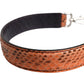 Black Beige Exotic Leather Bag Shoulder Strap