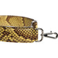 Yellow Exotic Leather Bag Shoulder Strap