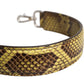 Yellow Exotic Leather Bag Shoulder Strap