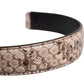 Black Cream Exotic Leather Bag Shoulder Strap