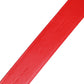 Red Calf Leather Embellished Metal Buckle Belt