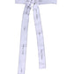 White Waist Ribbon Wide Bow Logo Belt