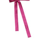 Pink Waist Ribbon Wide Bow Logo Belt