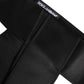 Black Satin Wide Waist Belt