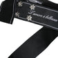 Black Waist Ribbon Wide Bow Logo Belt