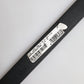 Black Leather Gold Metal Waist Buckle Belt