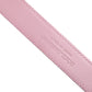 Pink Leather Gold Logo Metal Waist Buckle Belt
