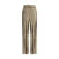 Ruched silk Norman Pants