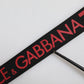 Black Red Nylon DG Metal Waist Buckle Belt
