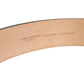 Brown Leather Waist Gold Metal Buckle Belt