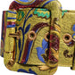 Multicolor Floral Jacquard Wide Waist Belt