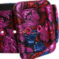 Multicolor Floral Jacquard Lurex Wide Waist Buckle Belt