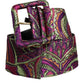 Multicolor Floral Jacquard Wide Waist Belt