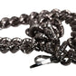 Black Chain Logo Engraved Bag Shoulder Strap