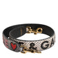 Multicolor DG AMORE Patch Bag Shoulder Strap